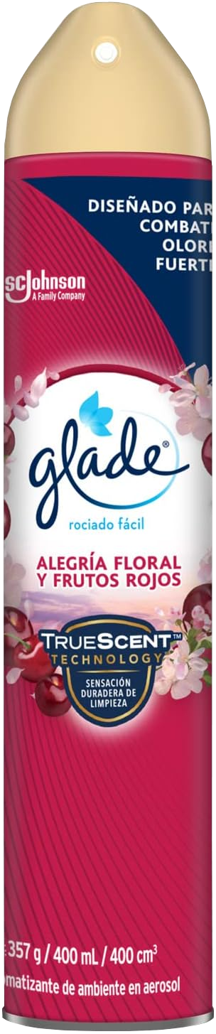 AROMATIZANTE AEROSOL GLADE FRUTOS ROJOS 12/400ML