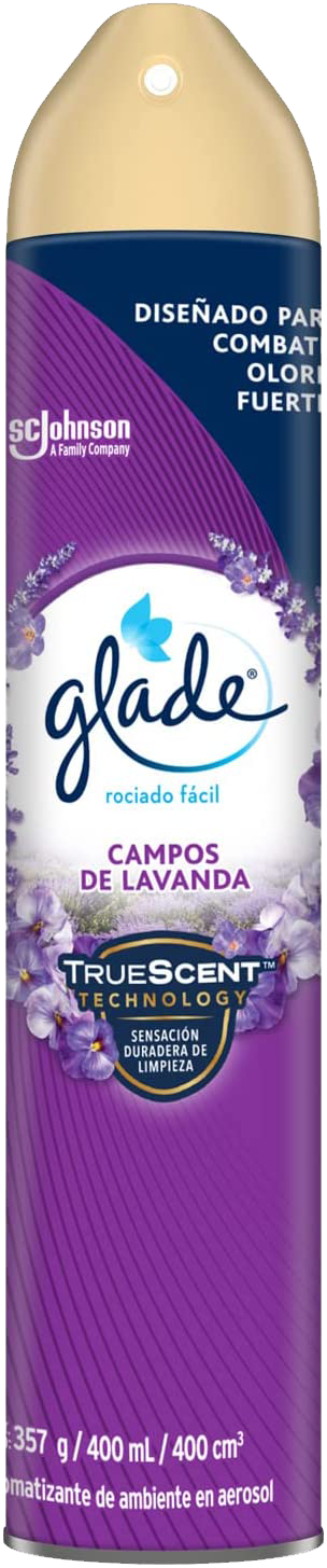 AROMATIZANTE AEROSOL GLADE CAMPOS DE LAVANDA 12/400ML