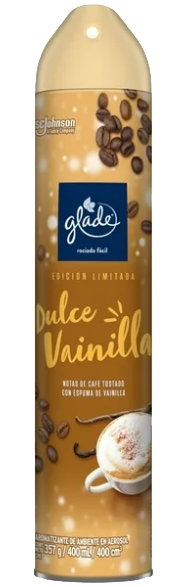 AROMATIZANTE AEROSOL GLADE DULCE VAINILLA 12/400ML