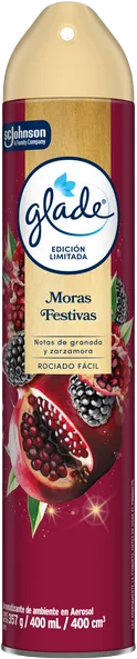 AROMATIZANTE AEROSOL GLADE MORAS FESTIVAS 12/400 ML
