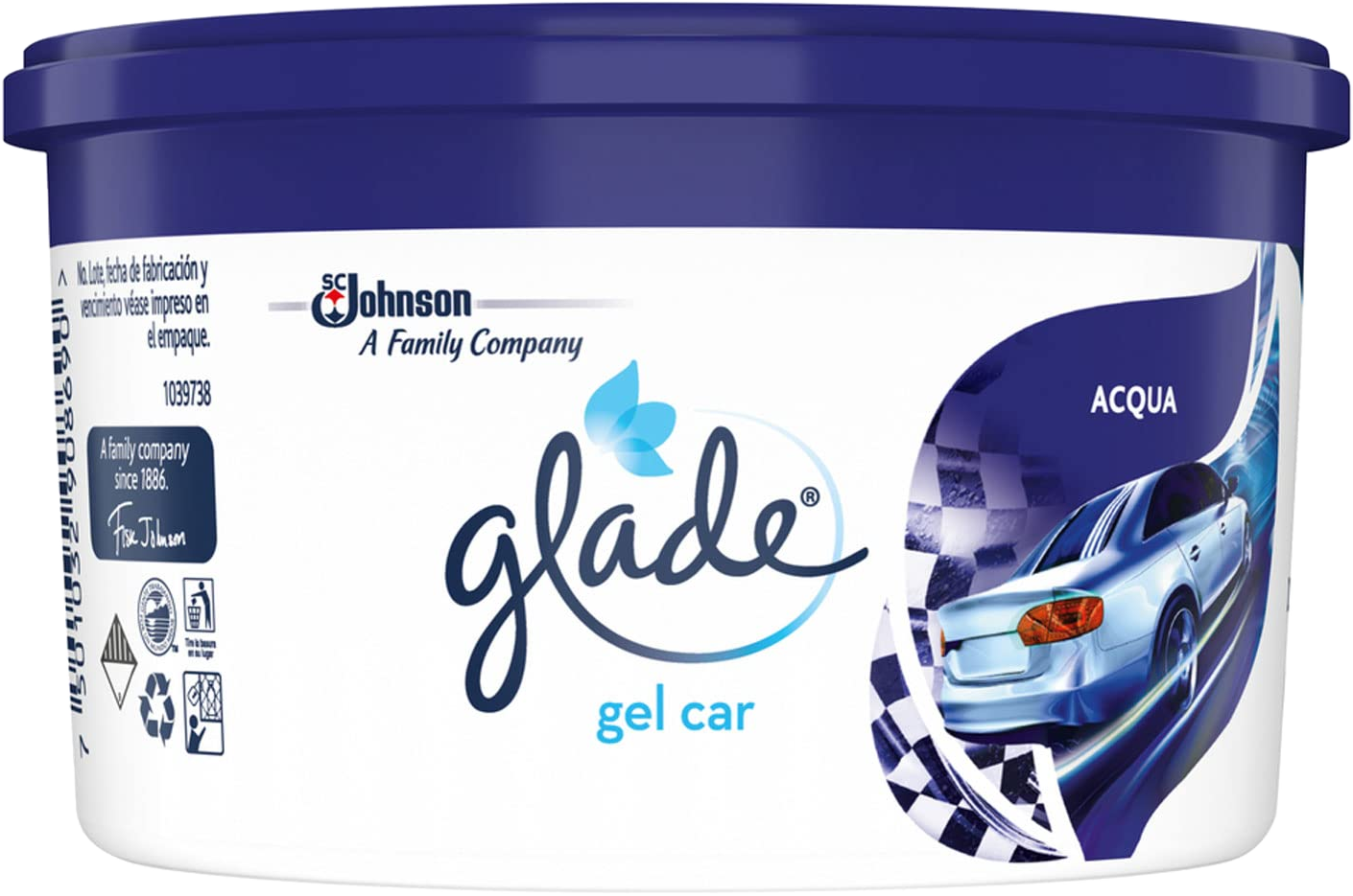 AROMATIZANTE P/AUTO GEL GLADE MINI ACQUA 30/70GR