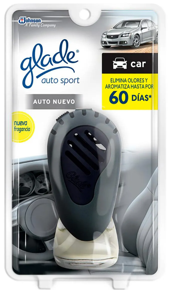 AROMATIZANTE P/AUTO GLADE APARATO SPORT AUTO NUEVO 6/7ML