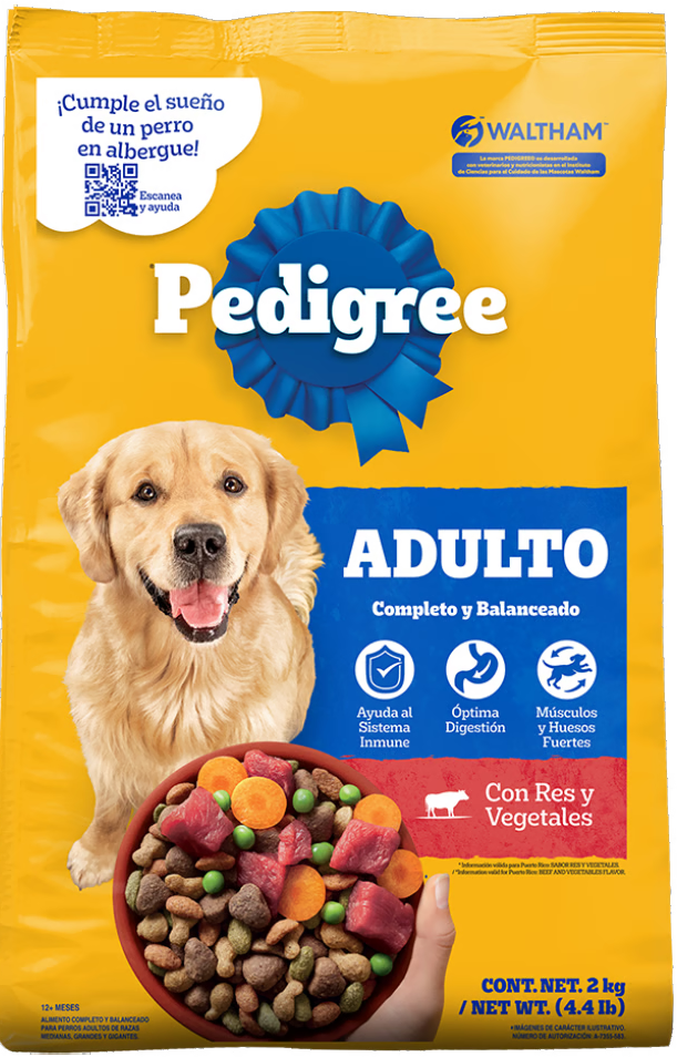 COMIDA P/PERRO PEDIGREE ADULTO 4 KG
