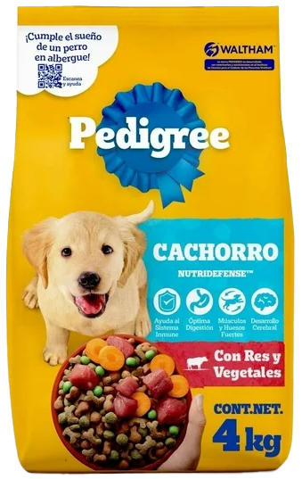 COMIDA P/PERRO PEDIGREE CACHORRO 4/4 KG