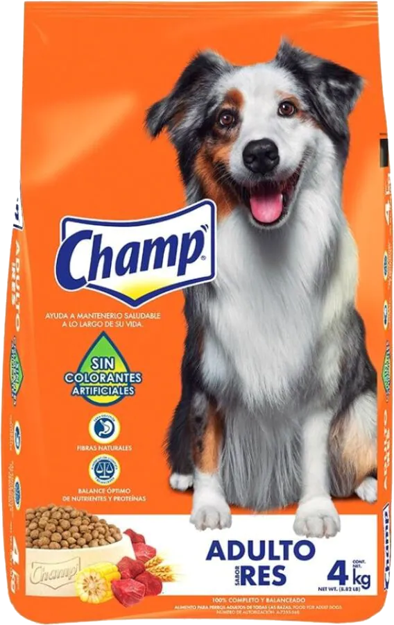 COMIDA P/PERRO CHAMP 5/4KG