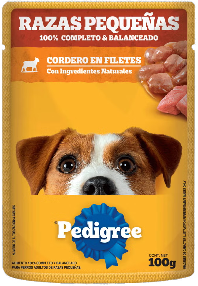 COMIDA P/PERRO RP CORDERO PEDIGREE POUCH 12/100GR
