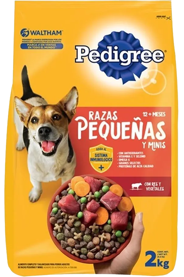 COMIDA P/PERRO PEDIGREE RAZAS PEQ. 10/2KG
