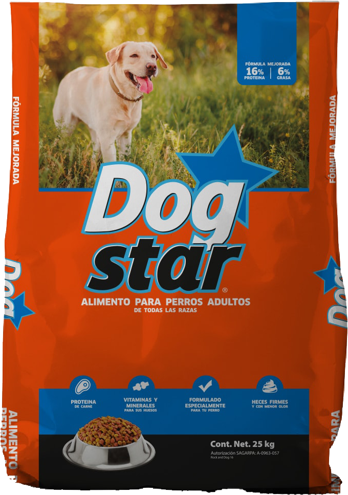 COMIDA P/PERRO DOG STAR ADULTO 1/25KG