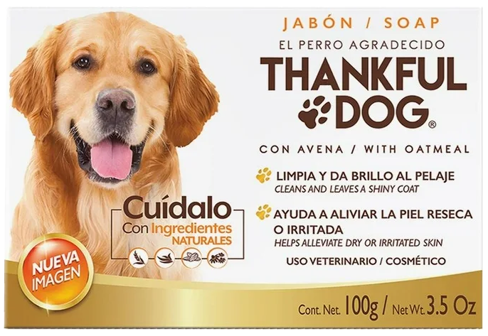 JABON P/MASCOTA THANKFUL DOG CON AVENA 25/100 GR