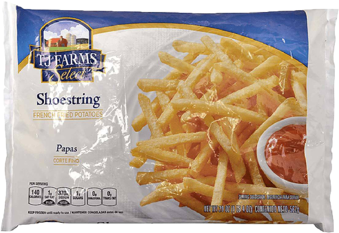 PAPAS CONGELADAS T.J. FARMS 567 GR 12/20 OZ.