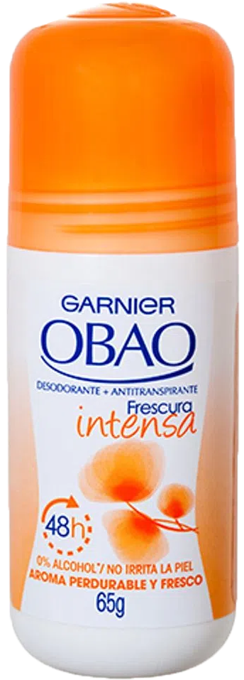 DESODORANTE OBAO P/MUJER FRESCURA INTENSA 24/65 GR.