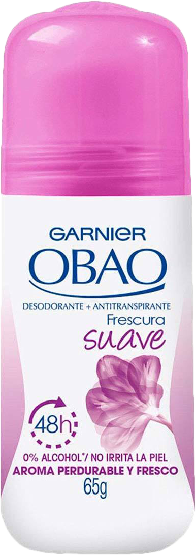 DESODORANTE OBAO P/MUJER FRESCURA SUAVE 24/65 GR.