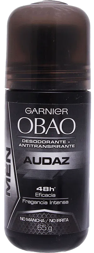 DESODORANTE OBAO P/HOMBRE AUDAZ 24/65 GR.