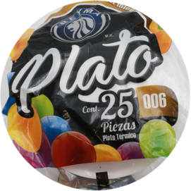 PLATO PASTELERO NO. 6 REYMA 20/25 PZ.