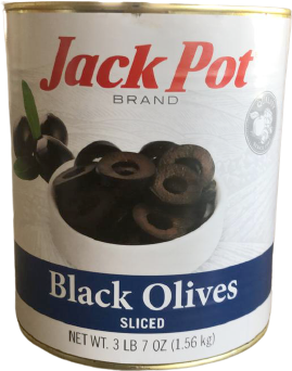 ACEITUNA NEGRA REBANADA JACK POT 6/1 GL