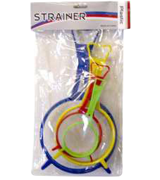 COLADORES DE PLASTICO TCB IMP DIV. TAM 144/4 PZ