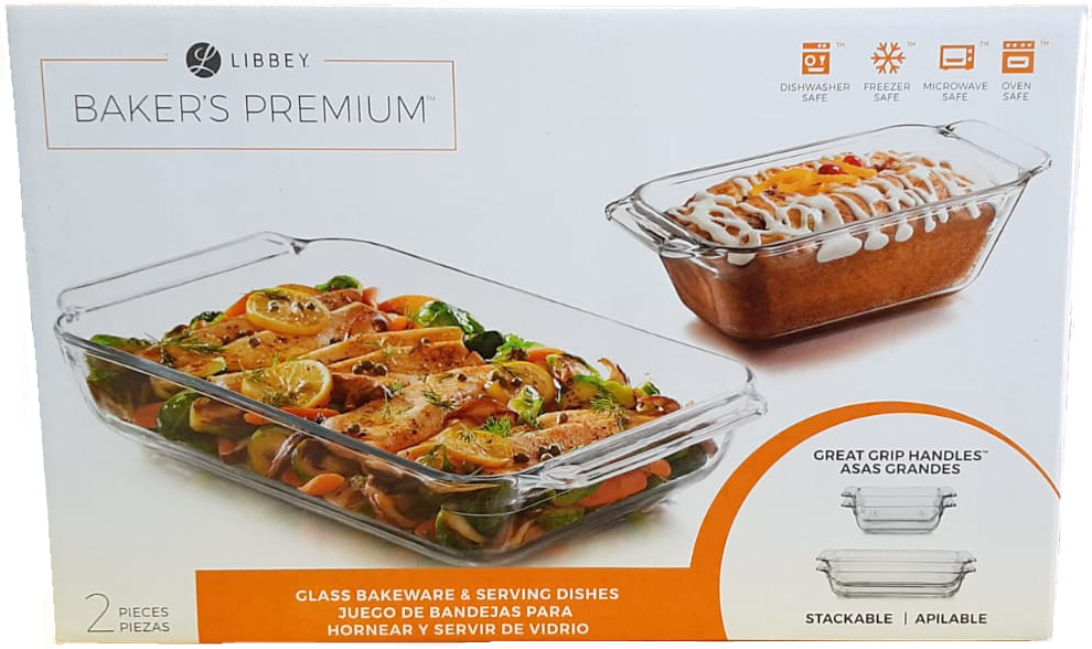 JUEGO DE REFRACTARIOS MULTIUSOS C/2PZ LIBBEY 3/2 PZ