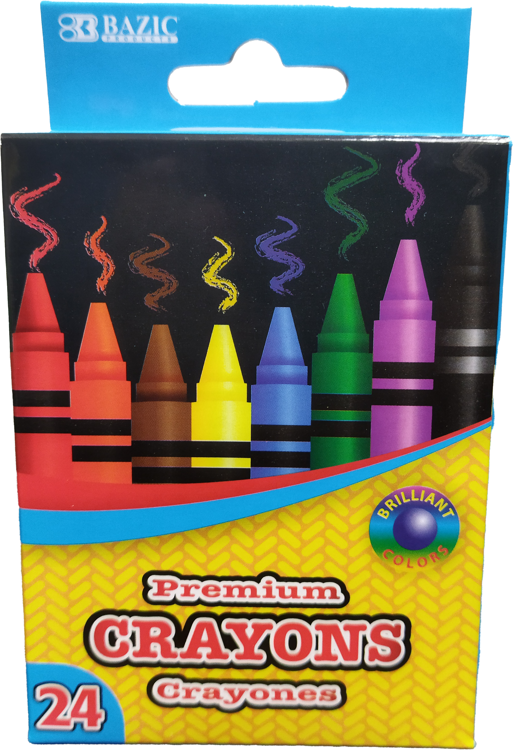 COLORES DE CERA PREMIUM CRAYONS BAZIC 24PZ 3/24/1PQ