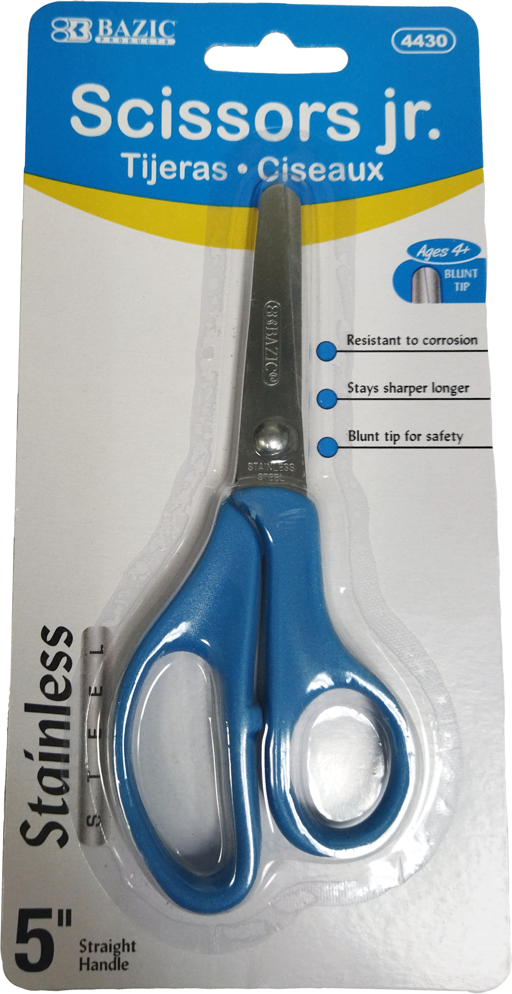 TIJERAS ESCOLARES PUNTA ROMA BAZIC 6/24/1 PZ