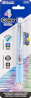 LAPICERO Y PLUMA 4 TINTAS BAZIC 2-1 W/GRIP 144/1PZ