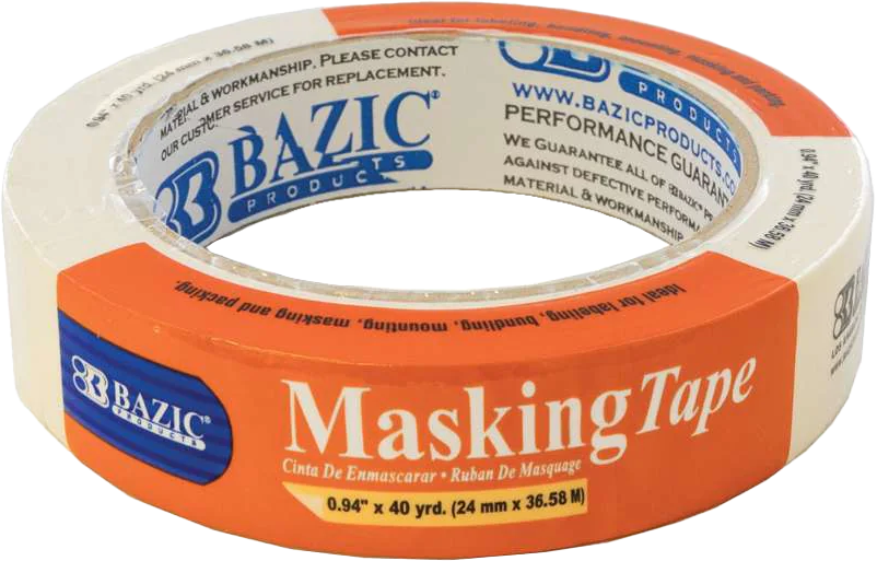 CINTA ADHESIVA MASKING TAPE BAZIC 0.94X40YRD 36/1 PZ