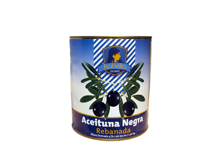 ACEITUNA NEGRA REBANADA ISABELLA 6/1 GL