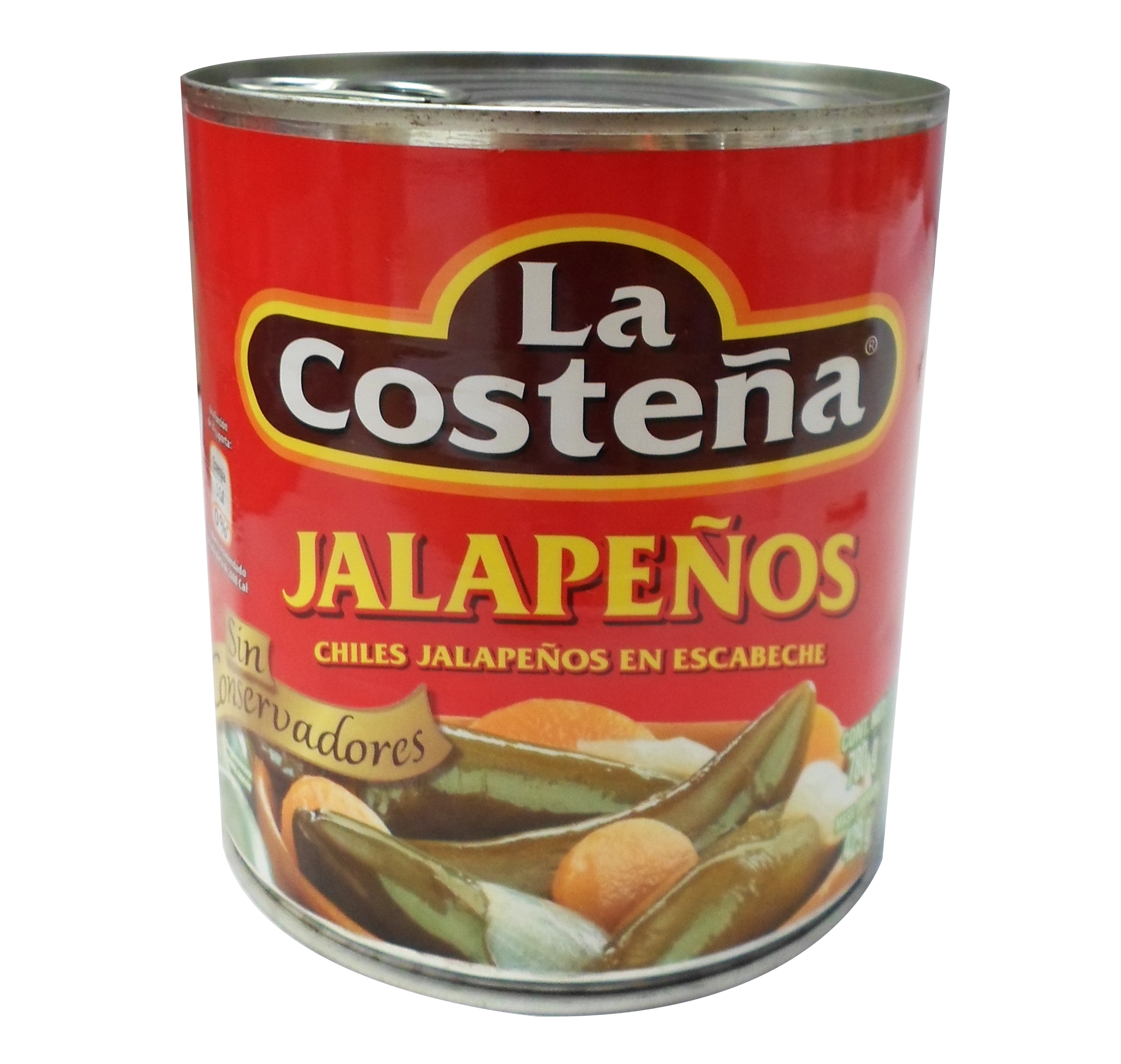 CHILE JALAPEÑO ENTERO LA COSTEÑA 12/780 GR.