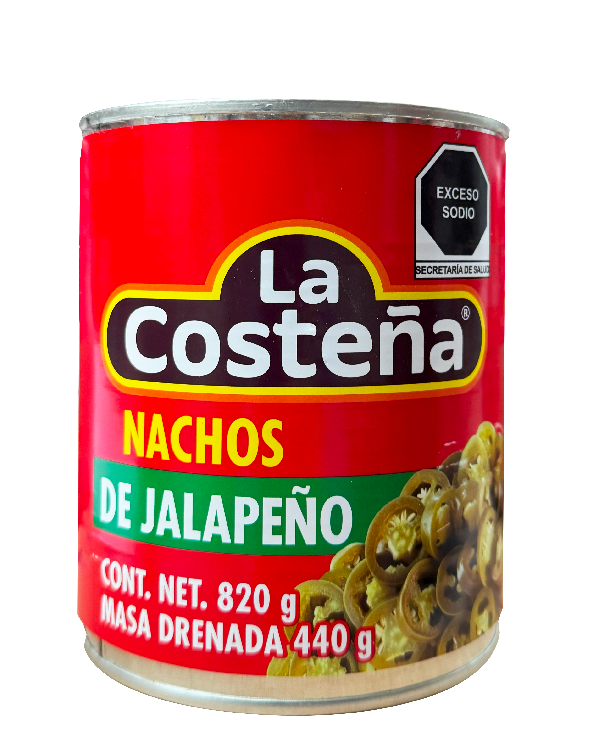 CHILE JALAPEÑO NACHOS LA COSTEÑA 12/820 GR