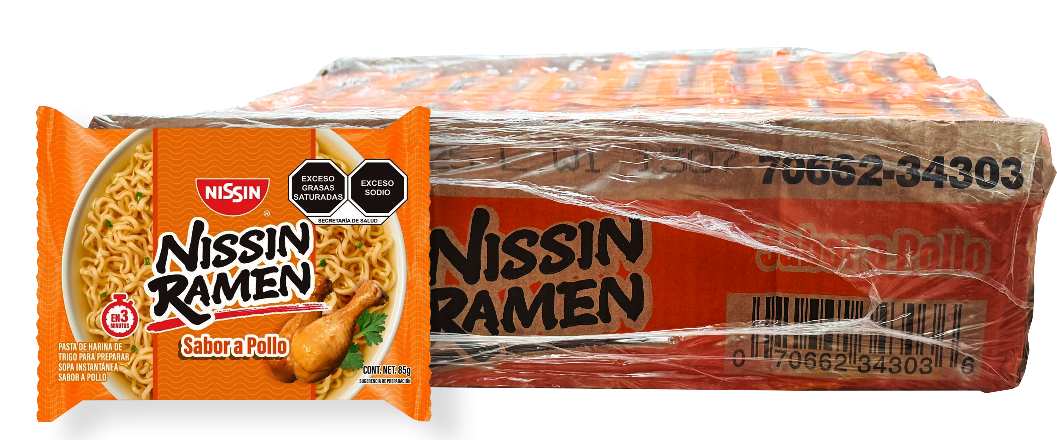SOPA NISSIN RAMEN POLLO 24/85GR