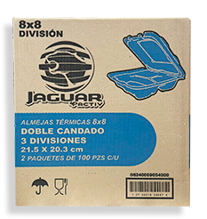 CONTENEDOR TERMICO 8X8 C/DIVISION JAGUAR 2/100 PZ
