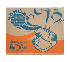 CONTENEDOR PARA HAMBURGUESA JAGUAR 4/125 PZ