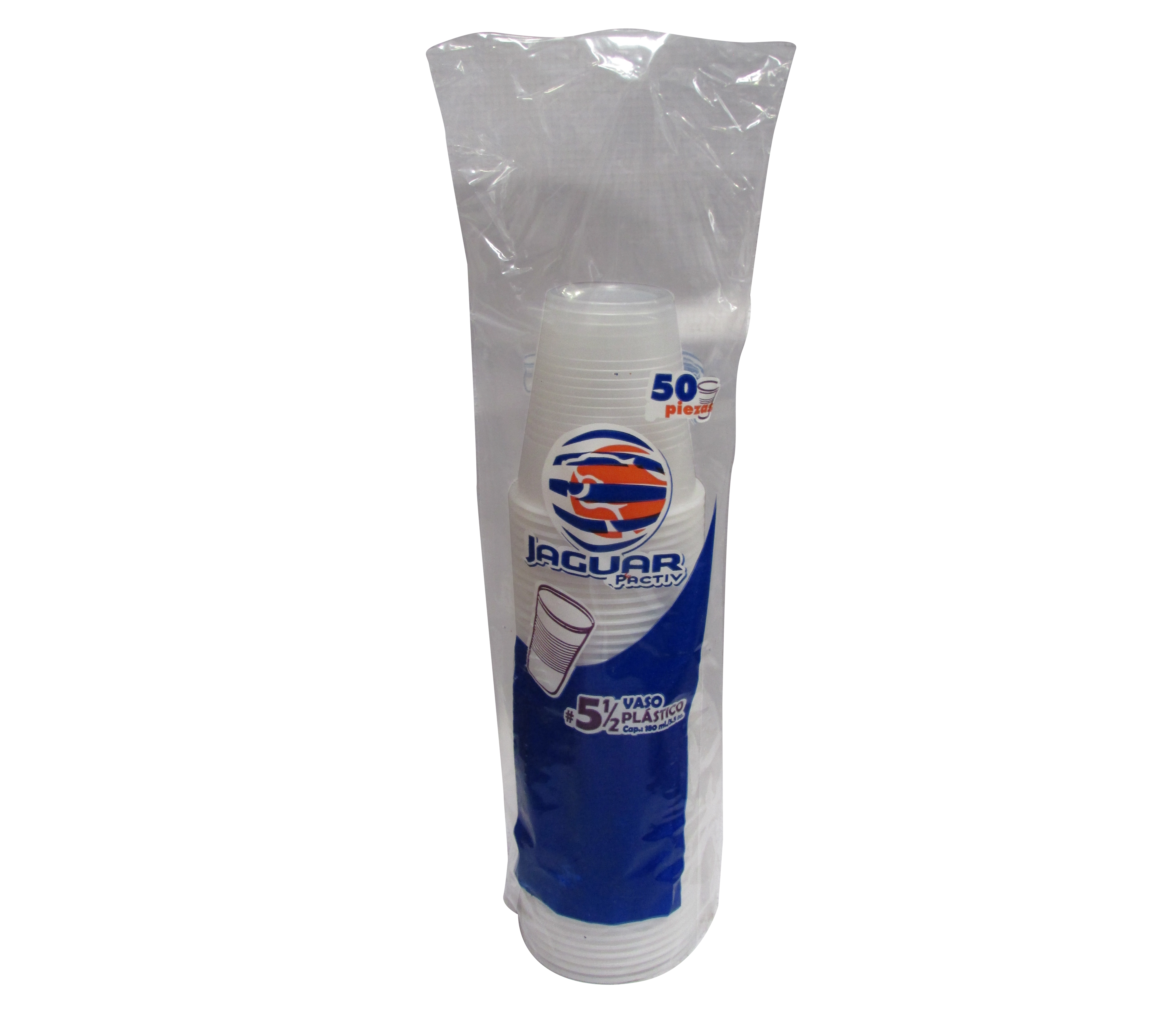 VASO PLASTICO NO. 5.5 JAGUAR 20/50 PZ