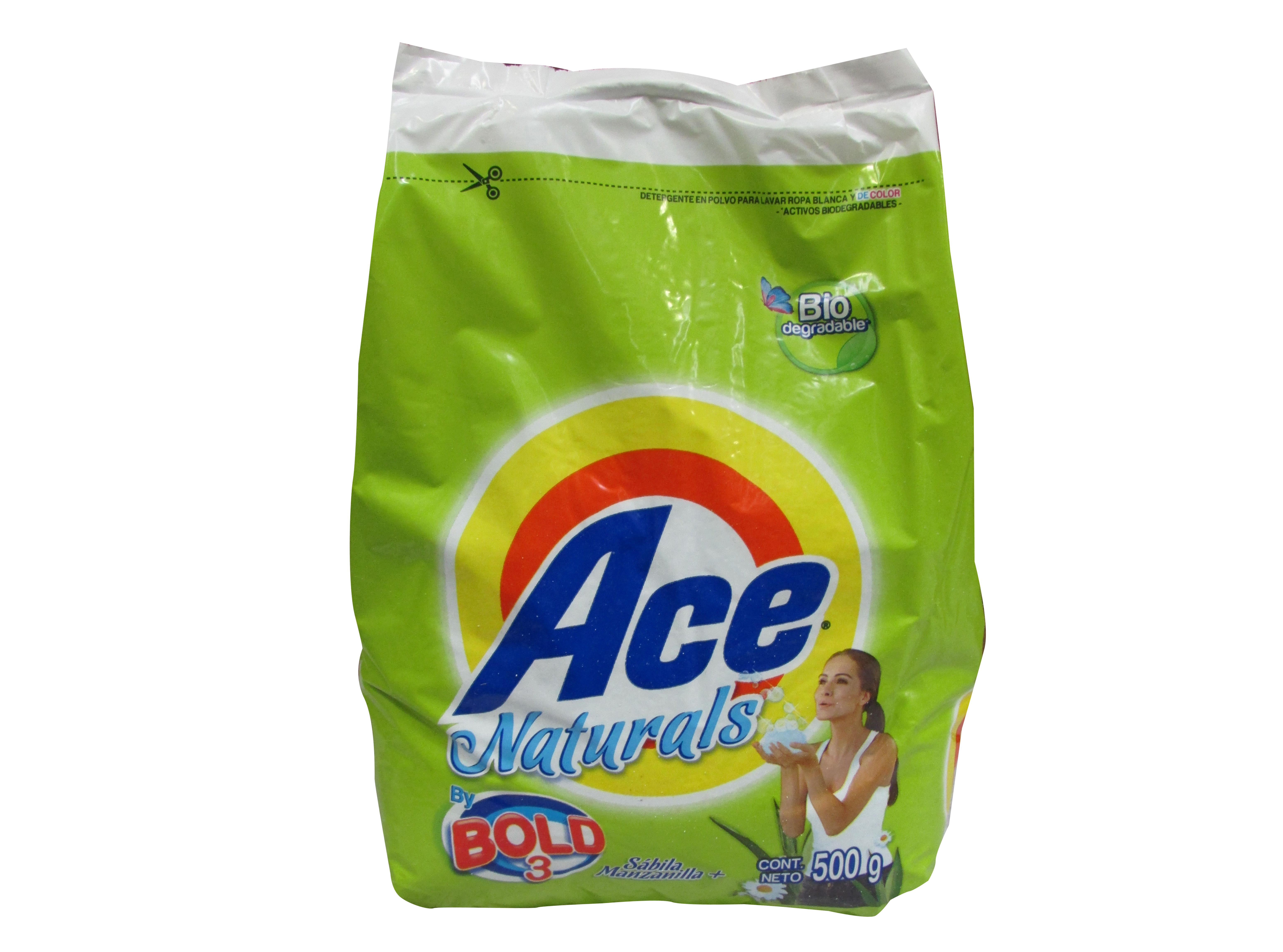 DETERGENTE POLVO ACE NATURALS 24/500 GR