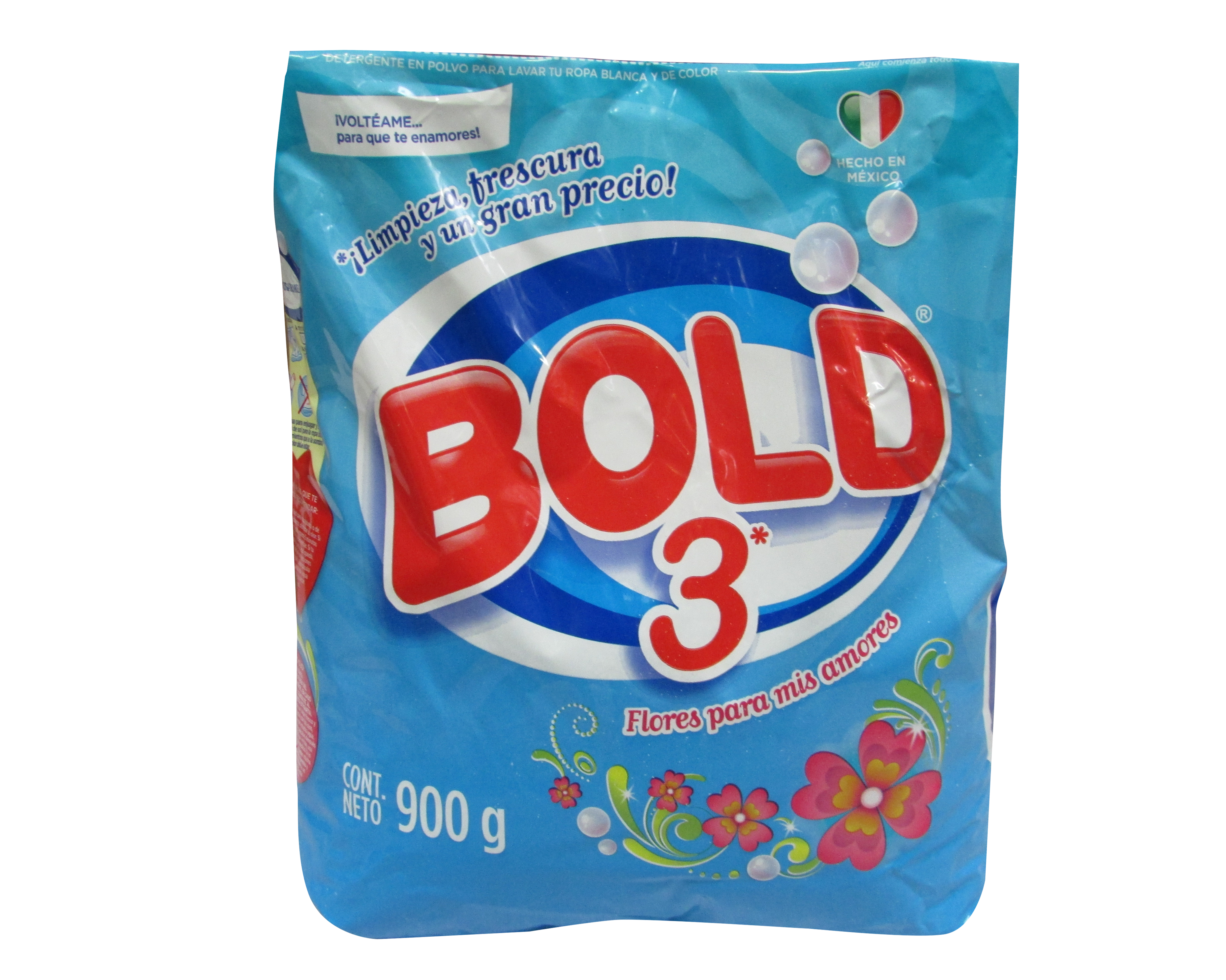 DETERGENTE POLVO BOLD 3 AROMAS PRIMAV BL 18/850GR