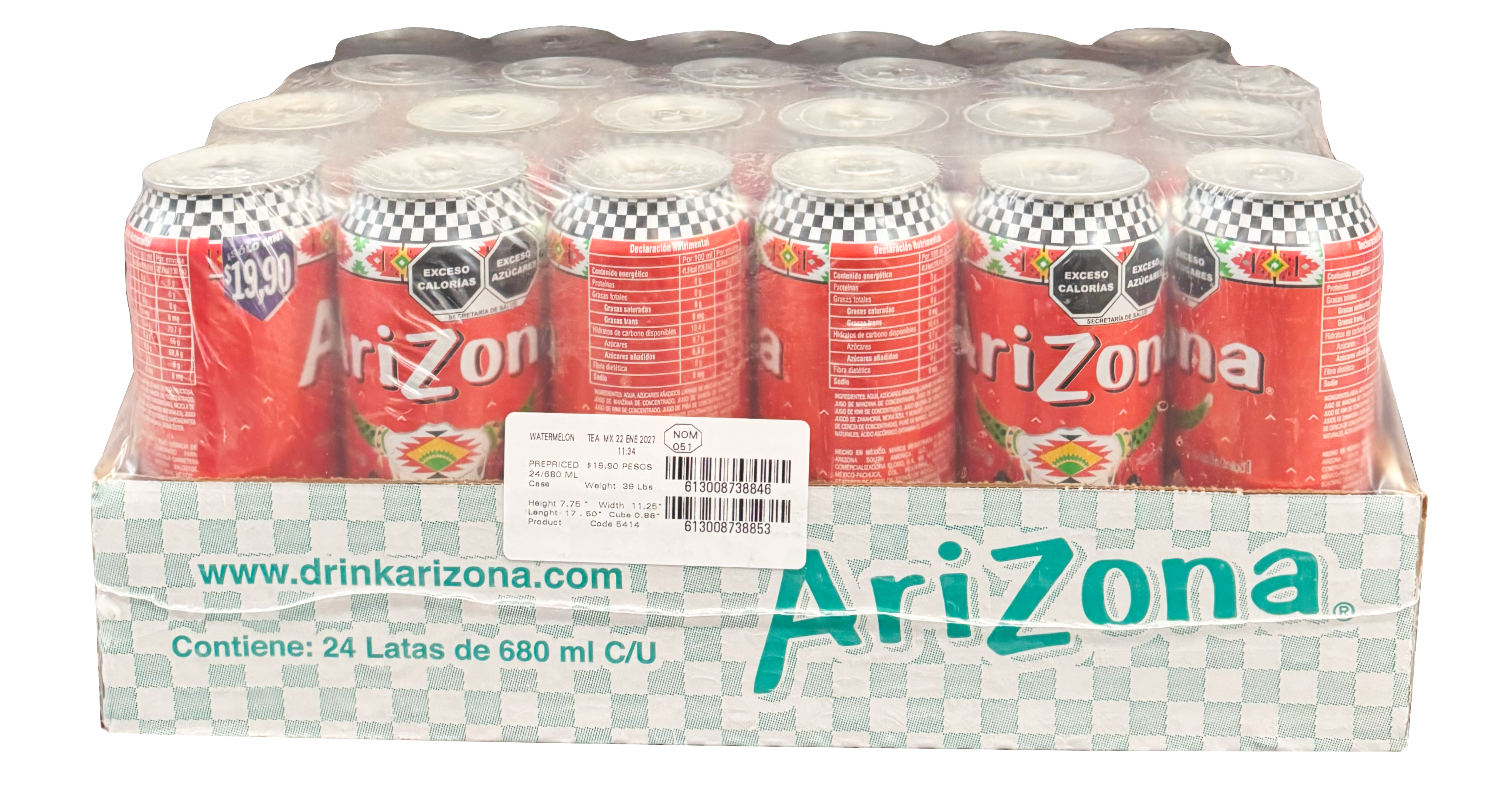 TE ARIZONA SANDIA 24/680 ML.