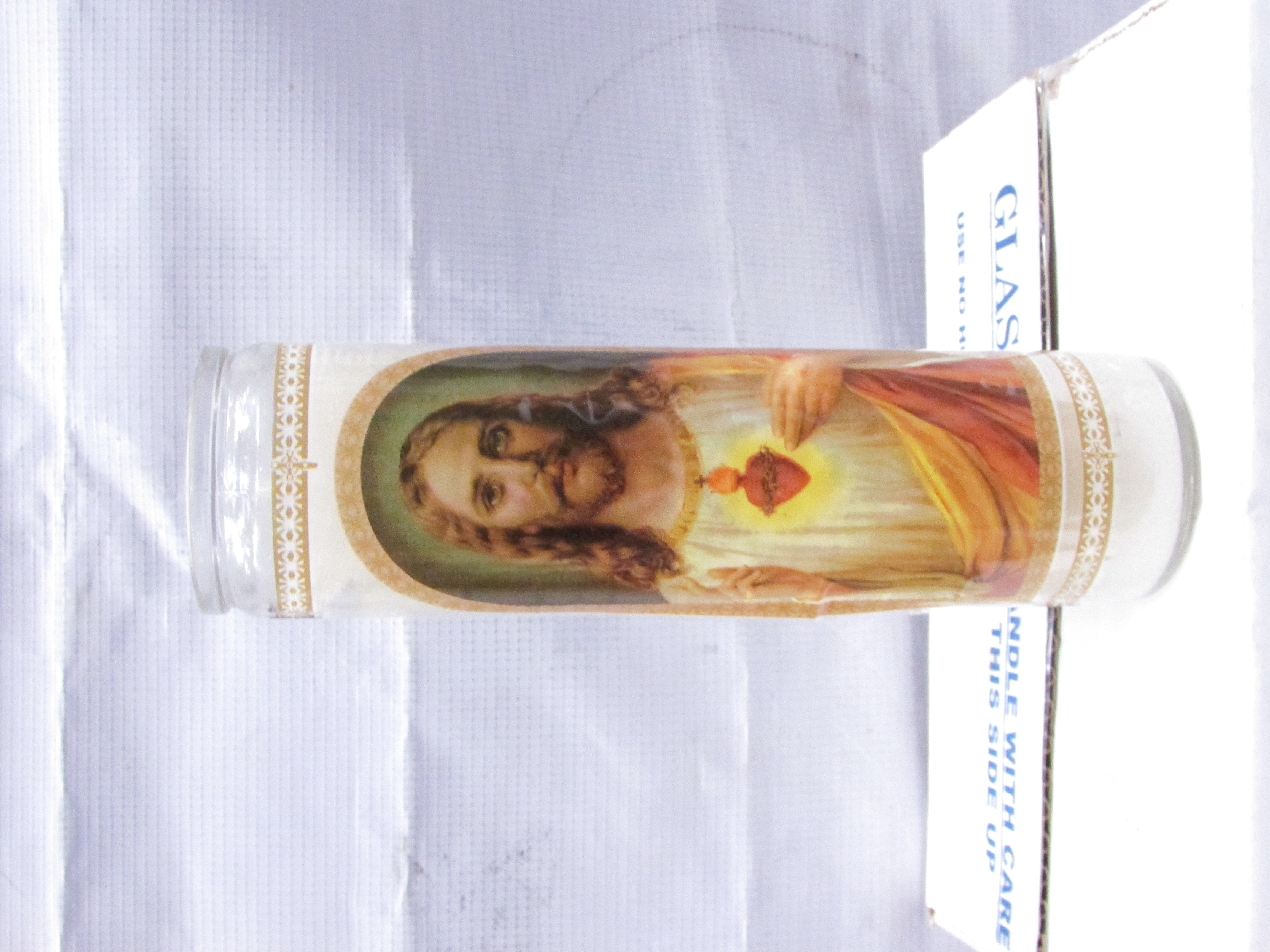 VELADORA IMAGEN SAGRADO CORAZON 12/1 PZ.