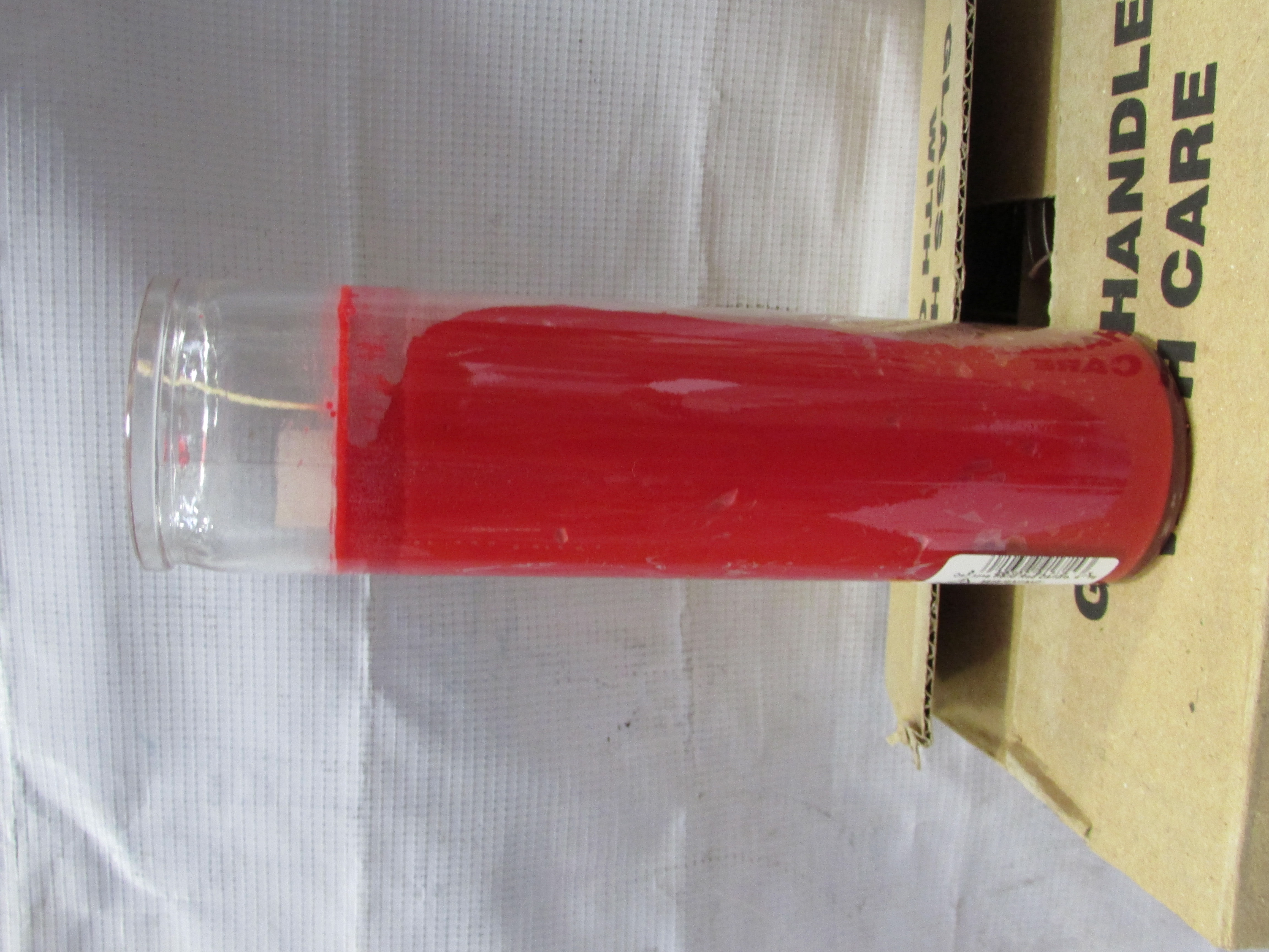 VELADORA ROJA 1/12 PZ