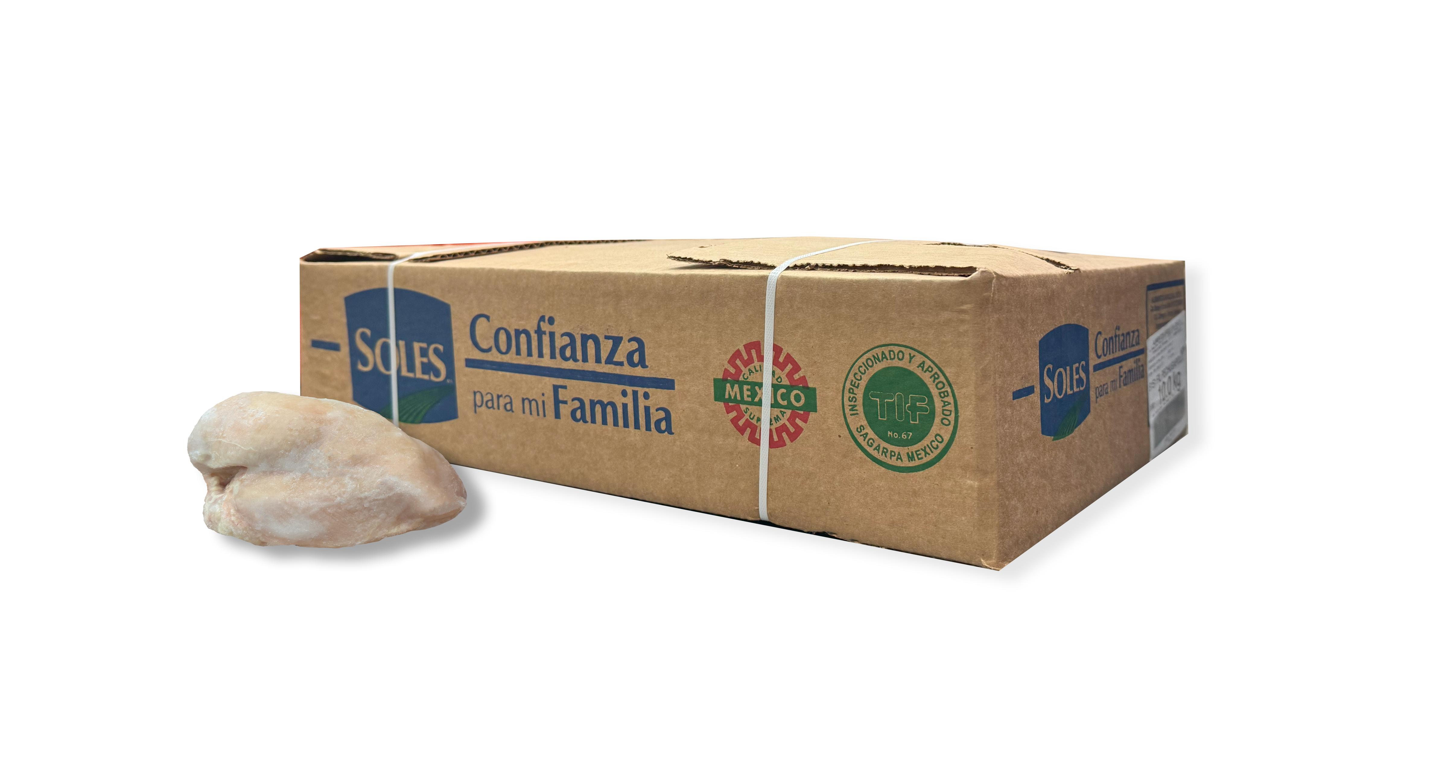 PECHUGA DE POLLO IQF SOLES CONGELADA 10 KG