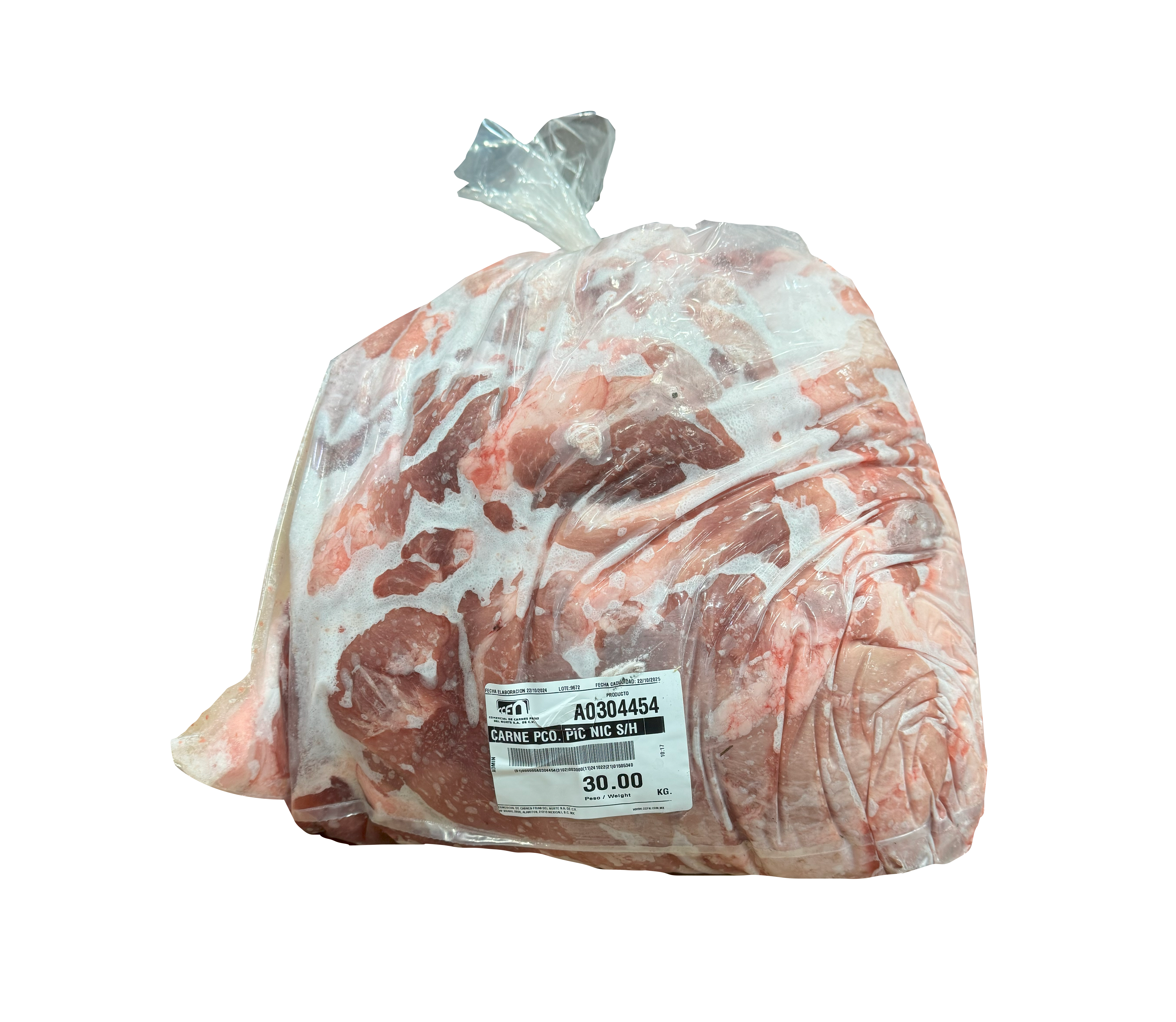 CARNE DE PUERCO PIC NIC SIN HUESO (EMPACADO)