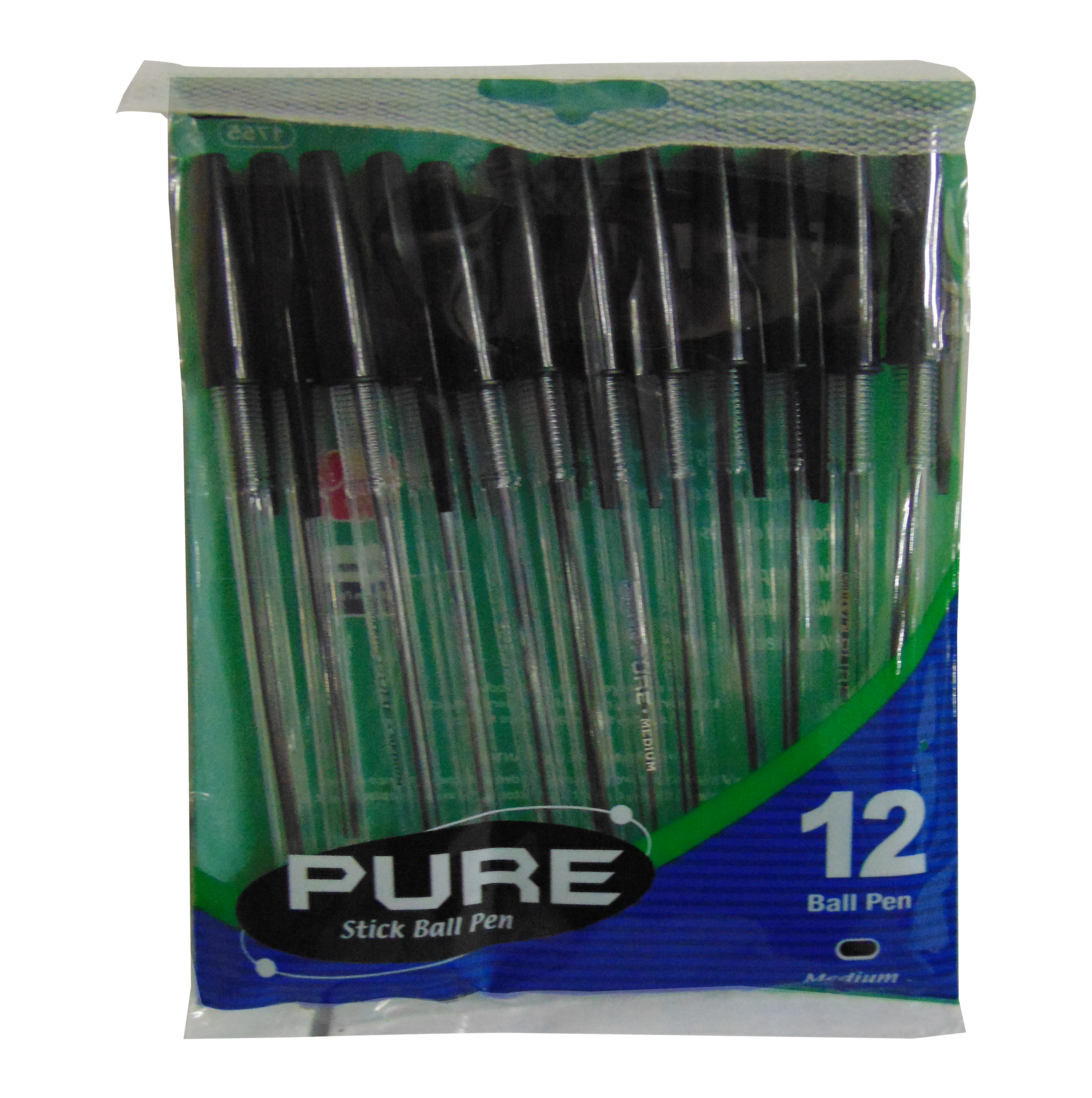 PLUMAS COLOR NEGRO PURE BAZIC 12PZ 6/24/1PQ