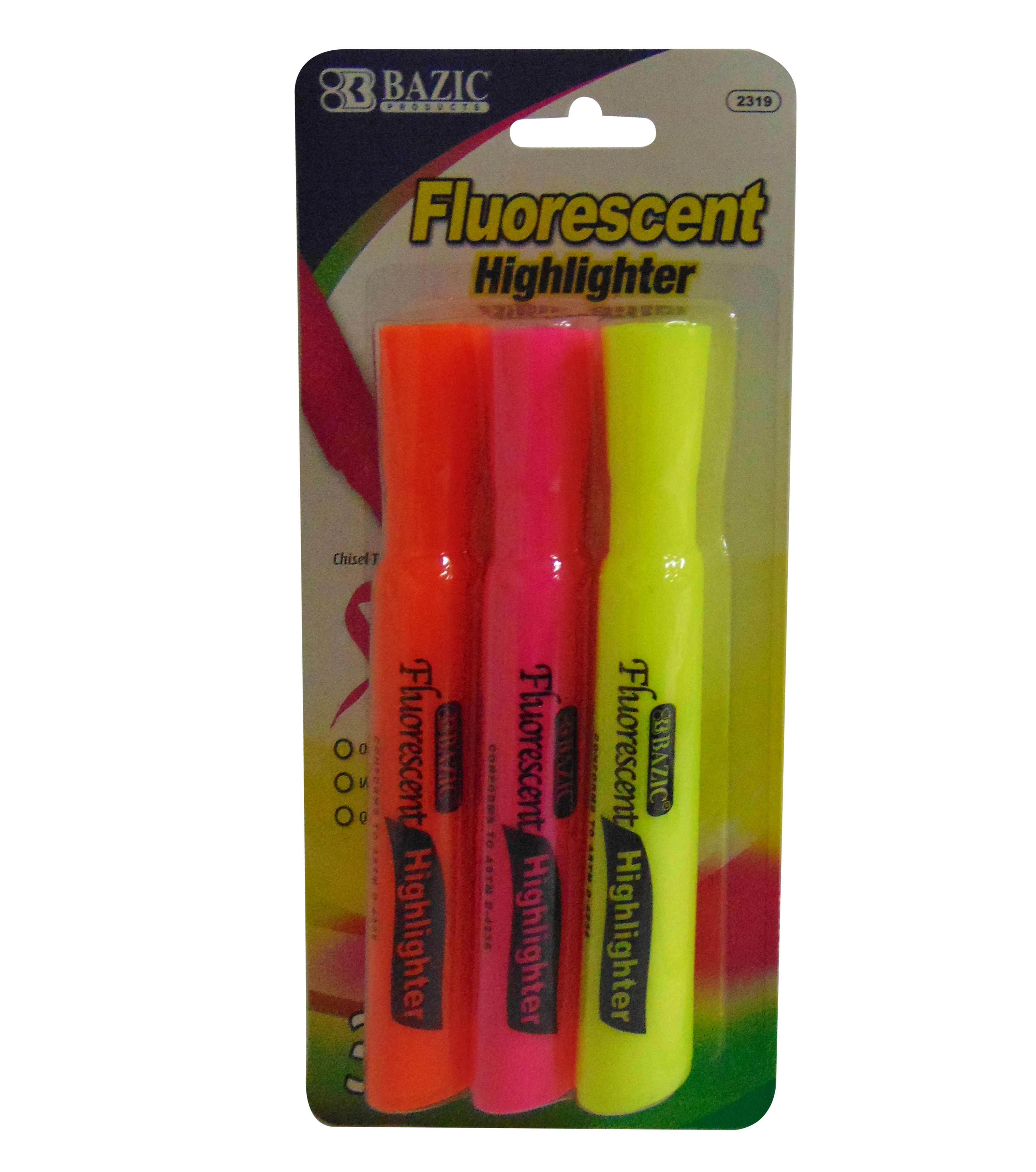 MARCADORES FLUORESCENTES SURTIDO DESK HIGHLIGHTERS BAZIC 3PZ 6/24/1PQ