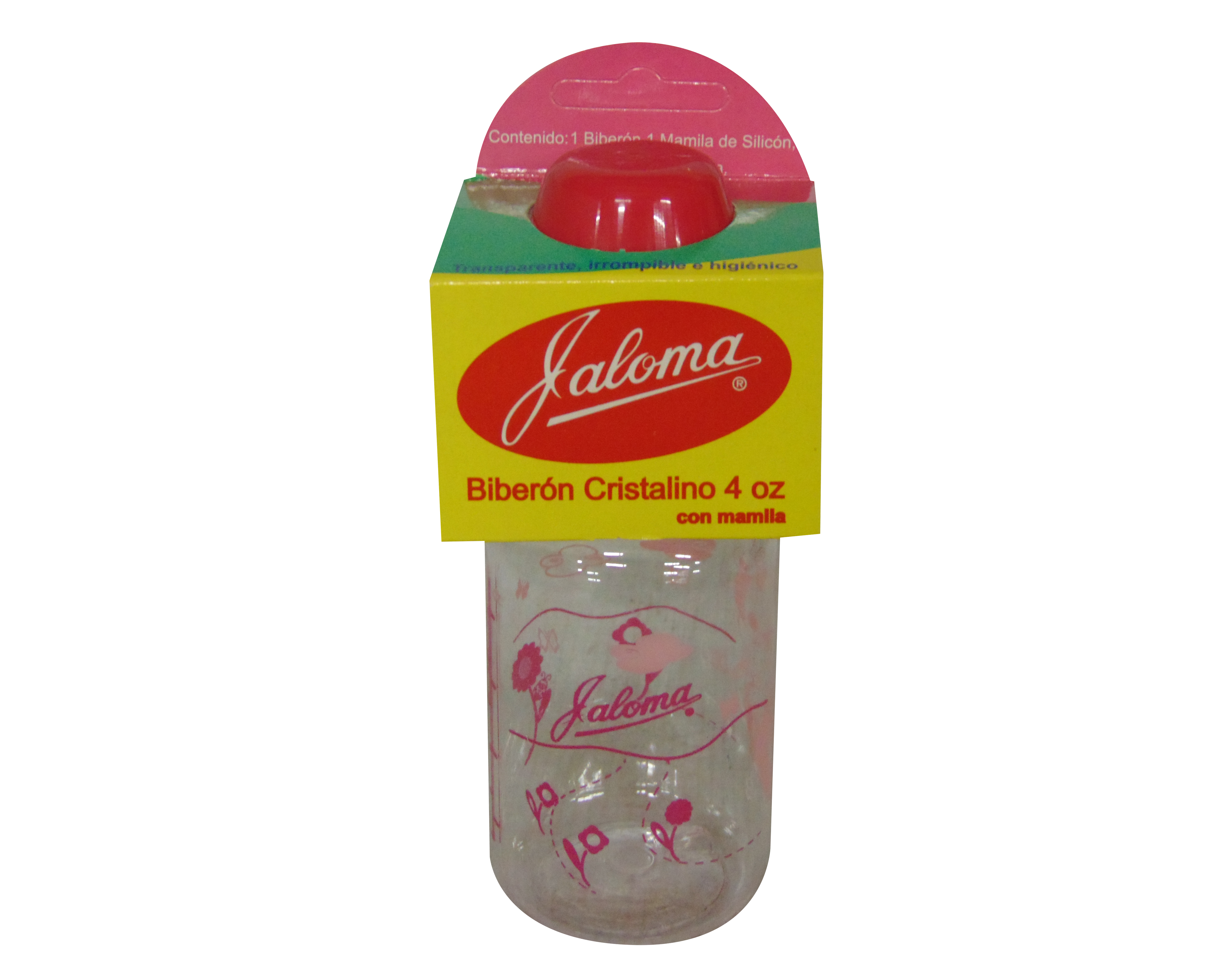 BIBERON TAPA AMARILLA JALOMA 25/4 OZ