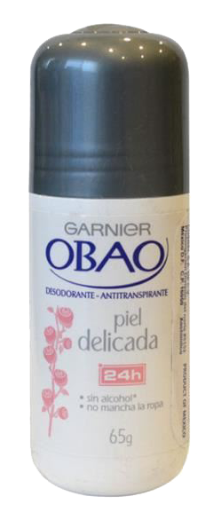 DESODORANTE OBAO P/MUJER PIEL DELICADA 24/65 GR