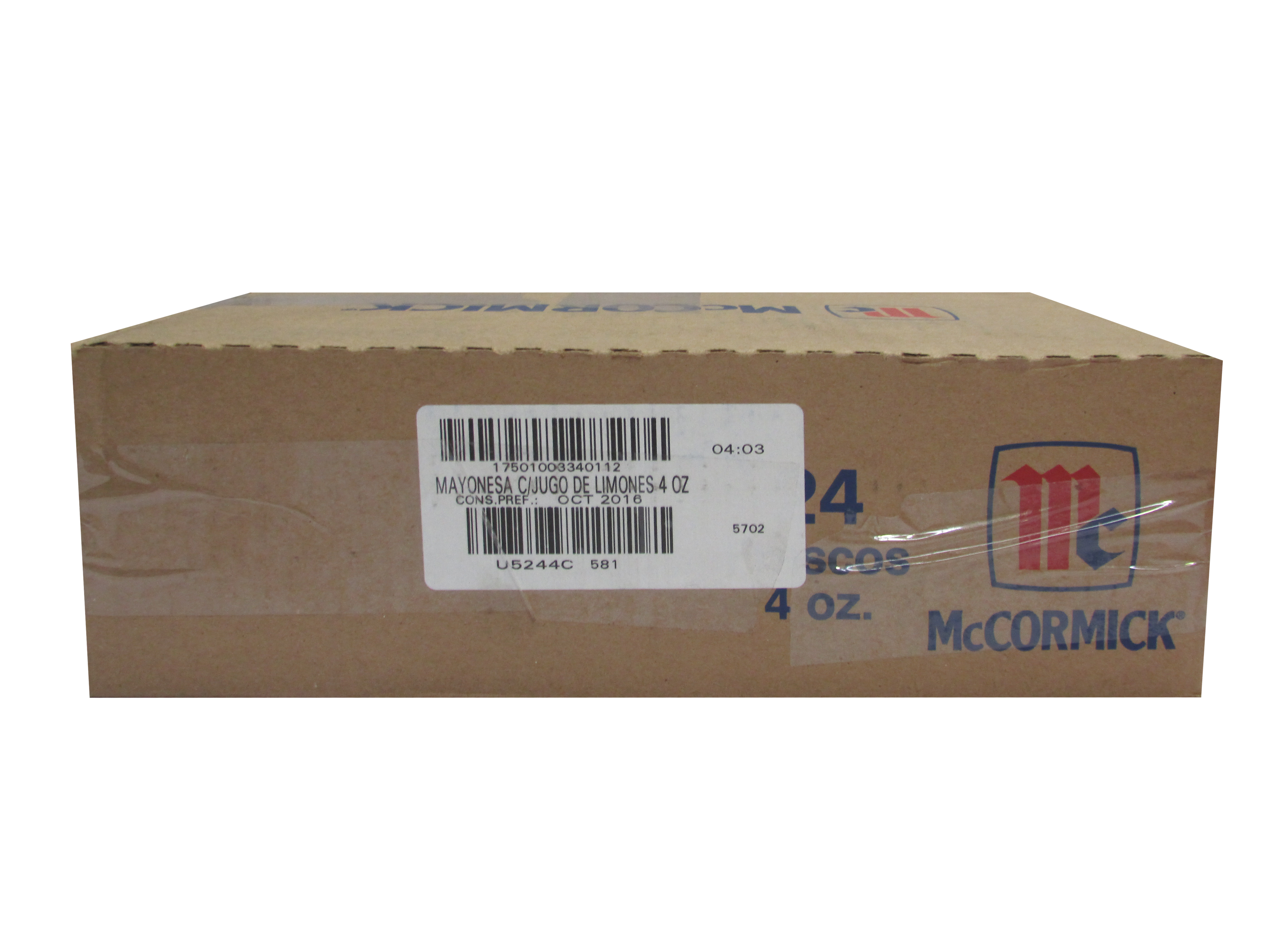 MAYONESA CON LIMON MCCORMICK 24/105 GR