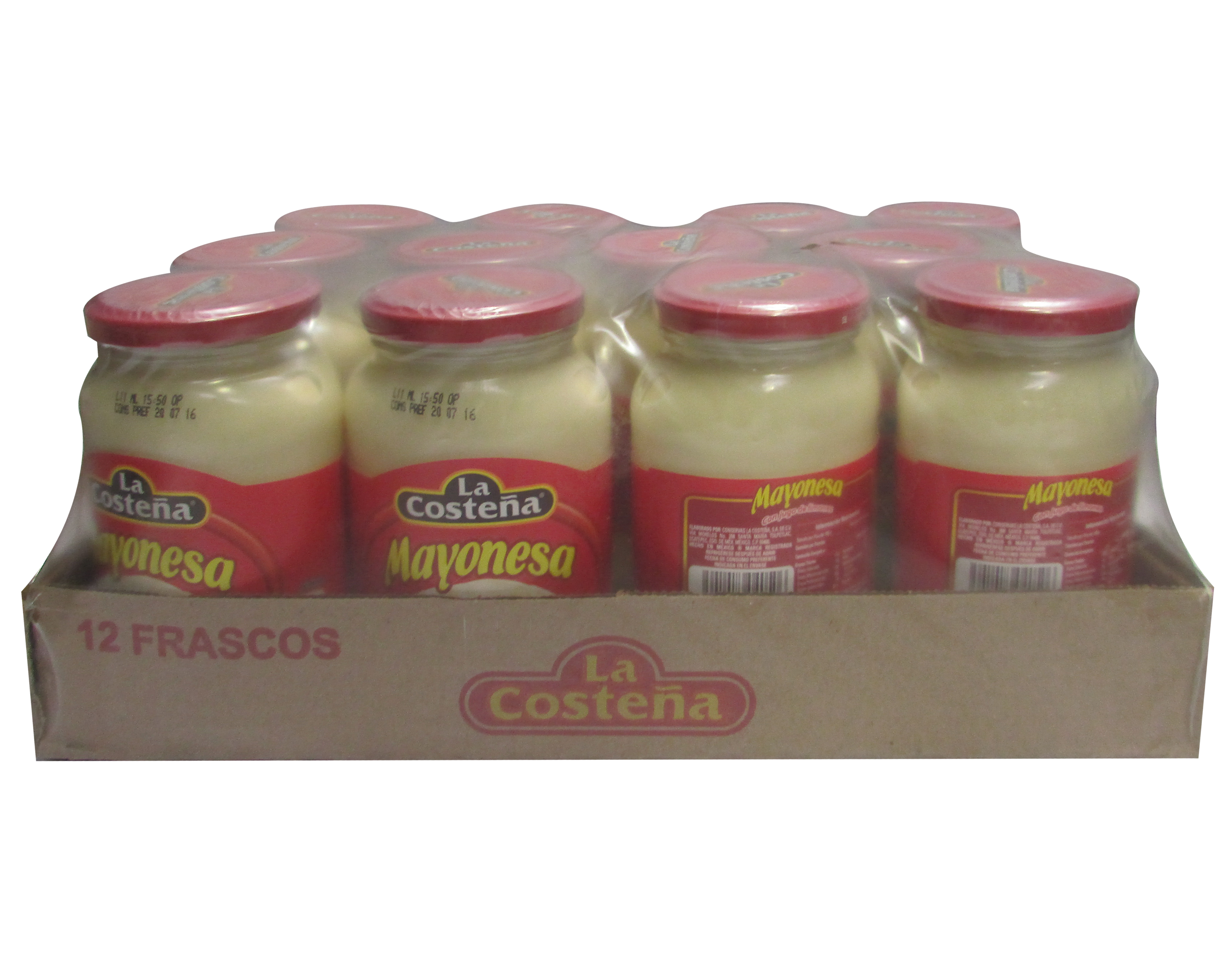 MAYONESA C/JUGO DE LIMON OVAL LA COSTEÑA 12/385 GR