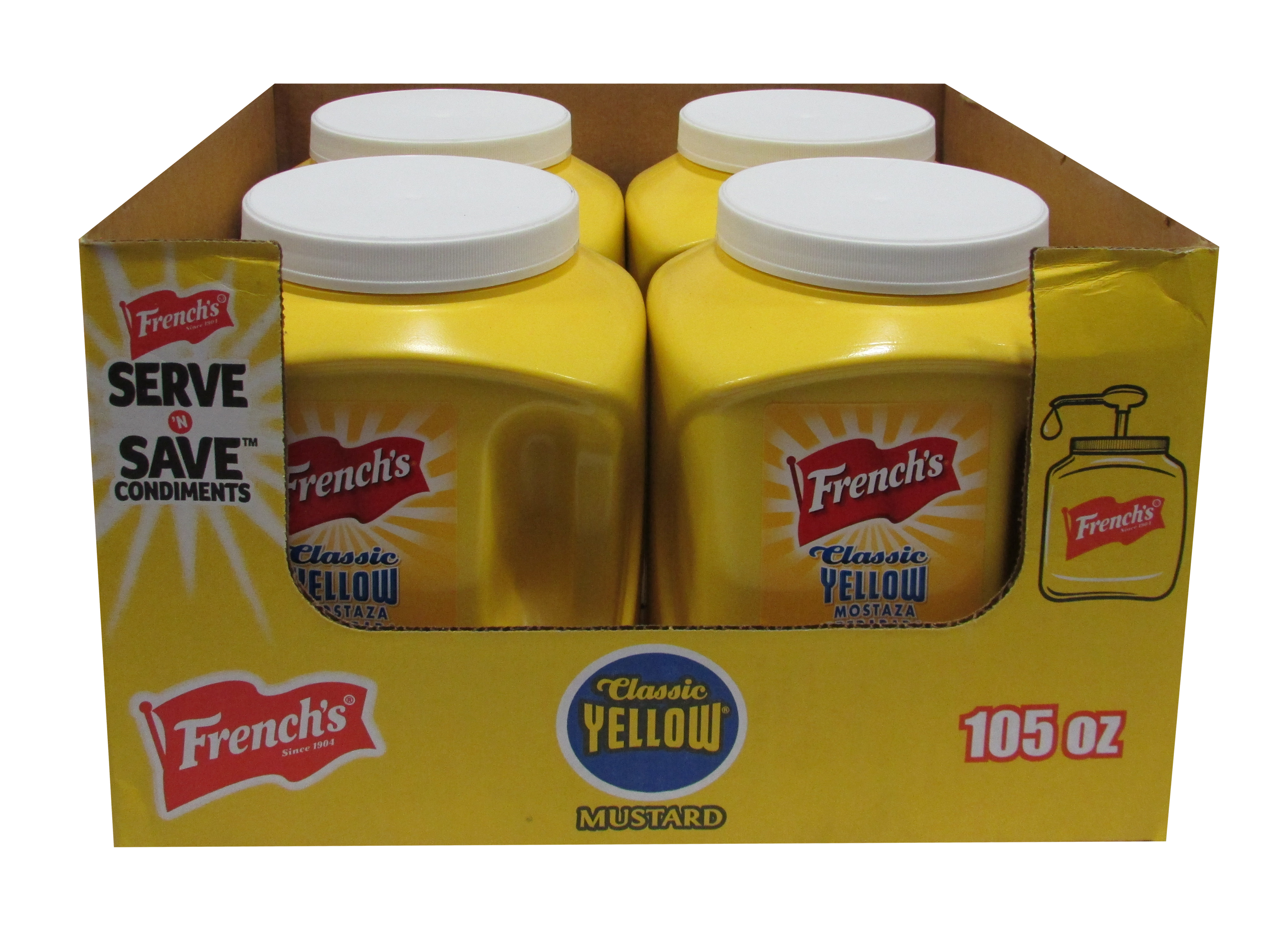 MOSTAZA FRENCHS 4/2.98 KG.