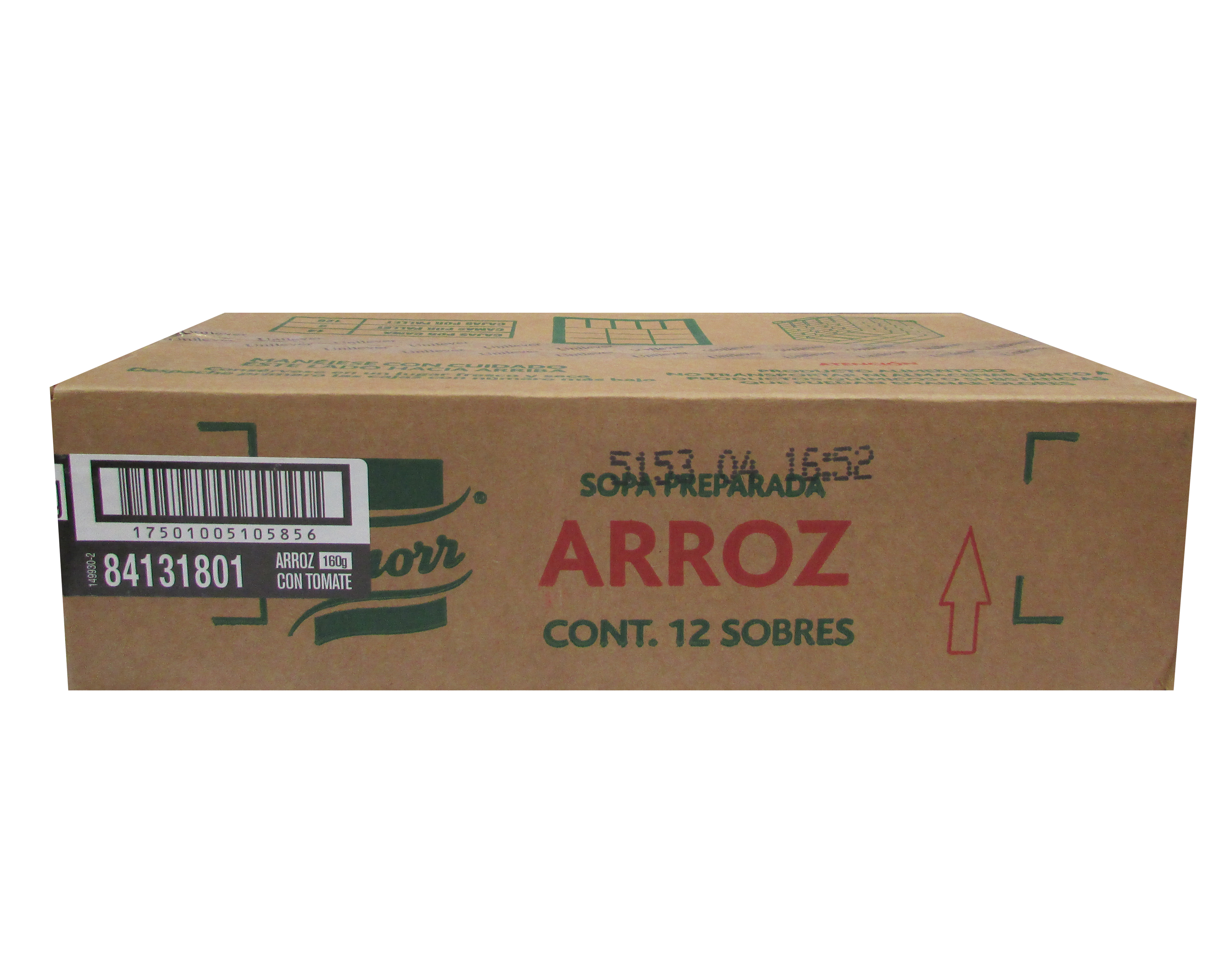 SOPA ARROZ C/TOMATE KNORR 12/160GR