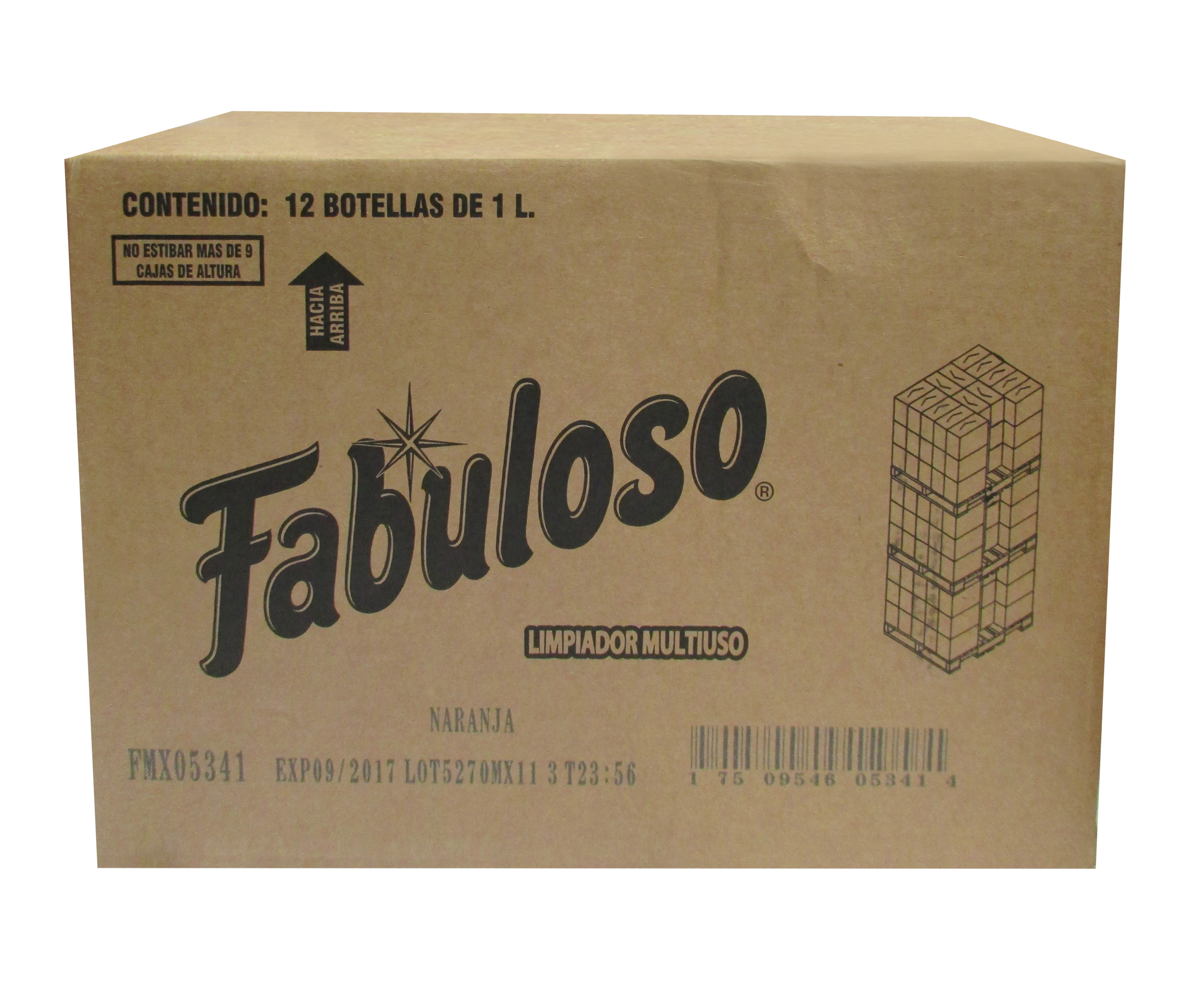 LIMPIADOR LIQ. FABULOSO ENERGIA NARANJA 12/1 LT.