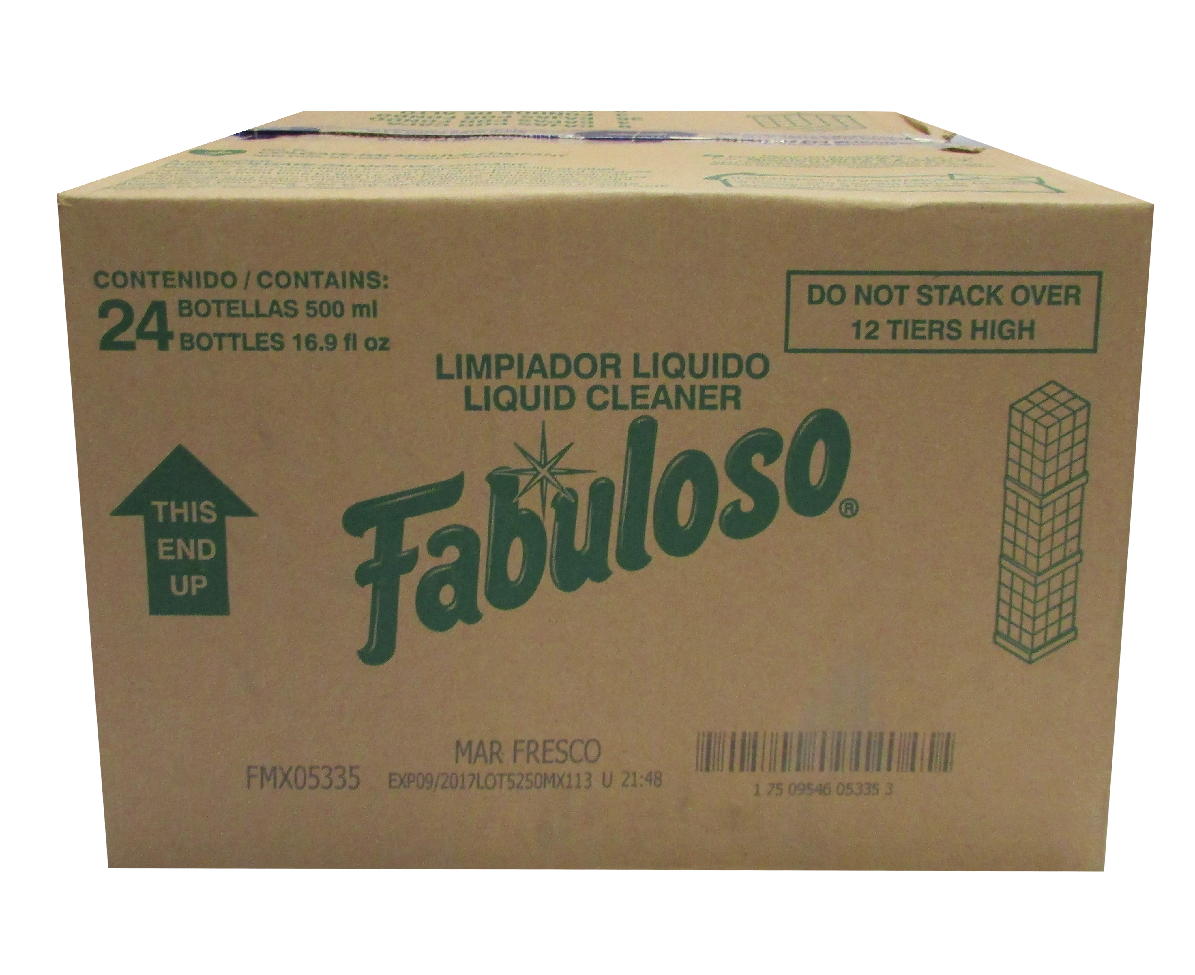 LIMPIADOR LIQ. FABULOSO MAR FRESCO 24/500 ML.