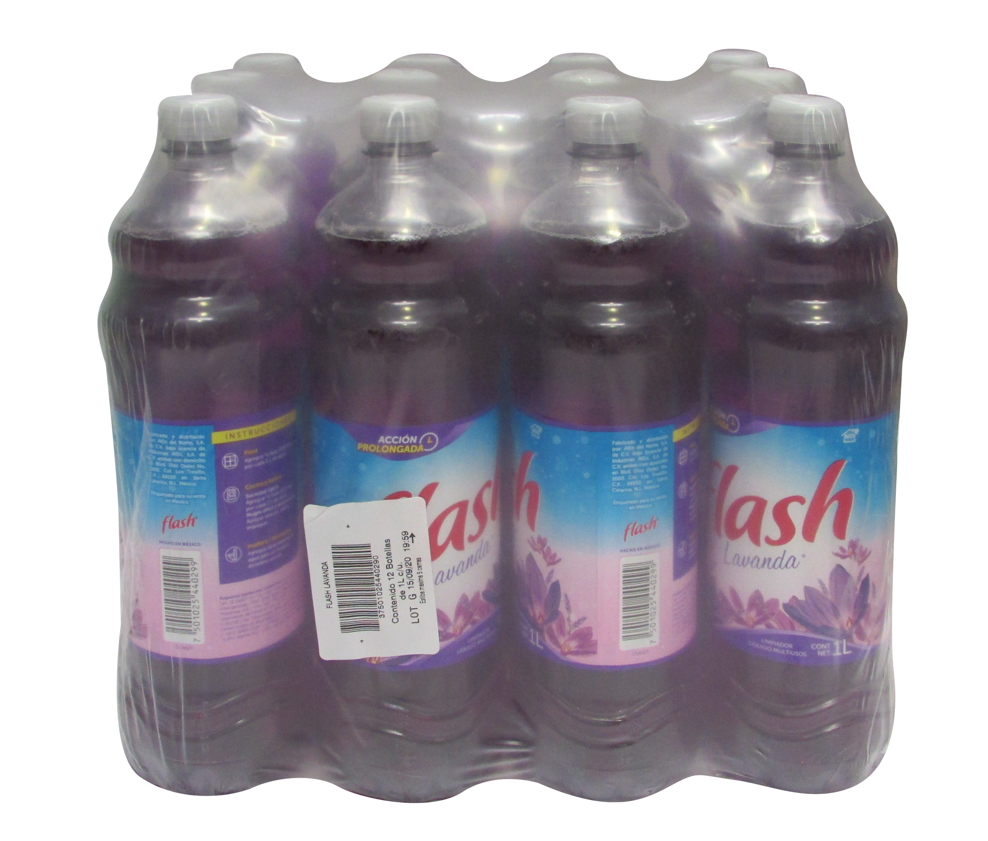 LIMPIADOR LIQ. FLASH LAVANDA 12/1 LT.